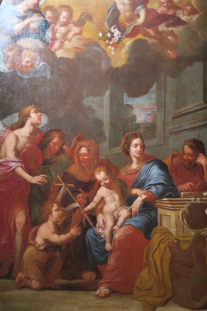 Une des pièces présentées au Musée Granet : La Sainte Famille avec Sainte Anne et Saint Jean Baptiste (Jean Daret - 1668)