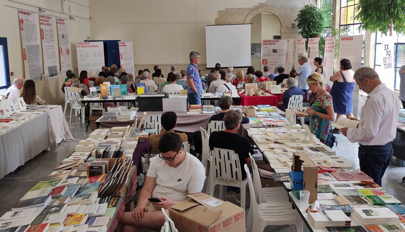 L'espace librairie lors de l'édition 2023 (photo MN)